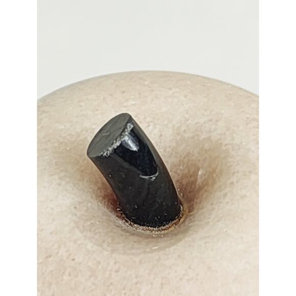 Paperweight Marble Stone Carved Apple Polish 3 1/2" Crowning Touch 80s Vintage - Picture 10 of 14